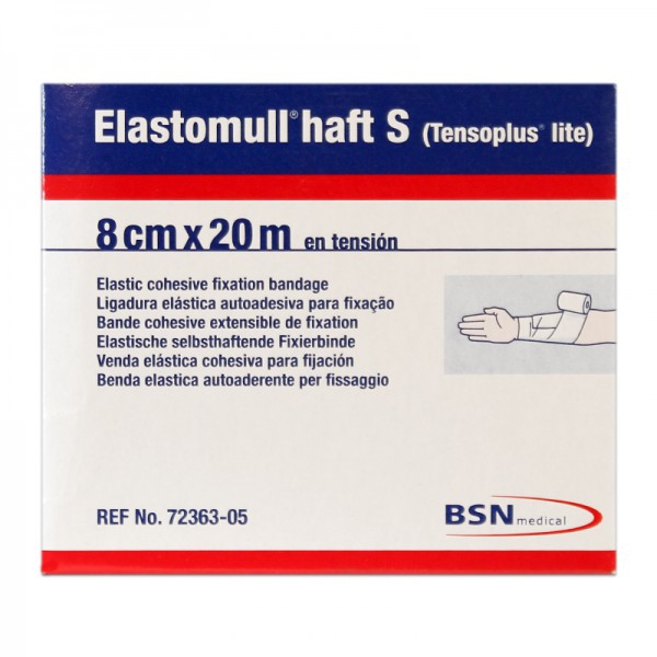 Elastomull Haft S (Tensoplus Lite) 8cm x 20 meters: Elastic bandage cohesive